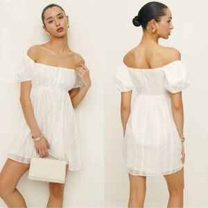 NWT $248 Reformation Renna Embroidered Dress Size 0